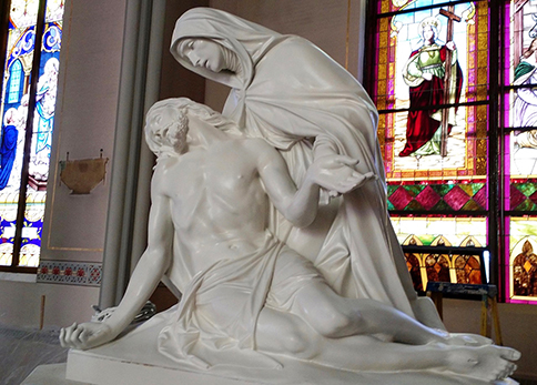 restored pieta